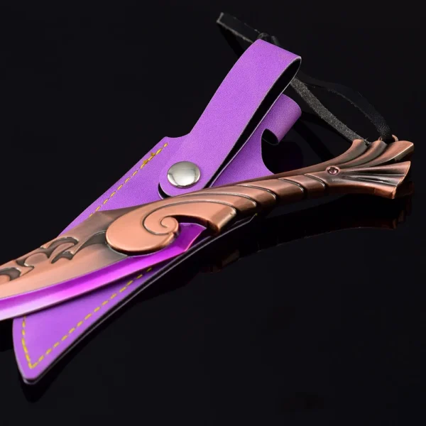 18cm Valorant Ignite Fan Sword Knife Toy Katana Cosplay Weapon Model With Holster Game Peripheral Kids 3