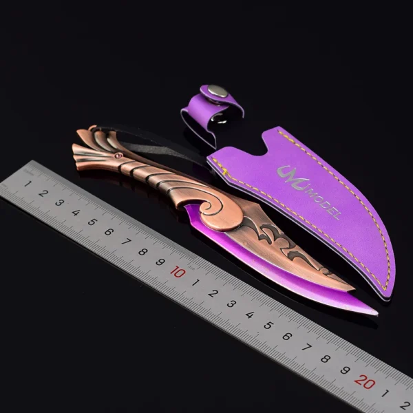 18cm Valorant Ignite Fan Sword Knife Toy Katana Cosplay Weapon Model With Holster Game Peripheral Kids 5