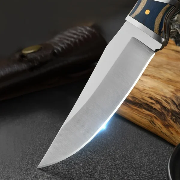 1pc Stainless Steel Kitchen Knife Portable EDC Fruit Pocket Knife Scabbard Kitchen Cutting Meat Knife Suitable 2