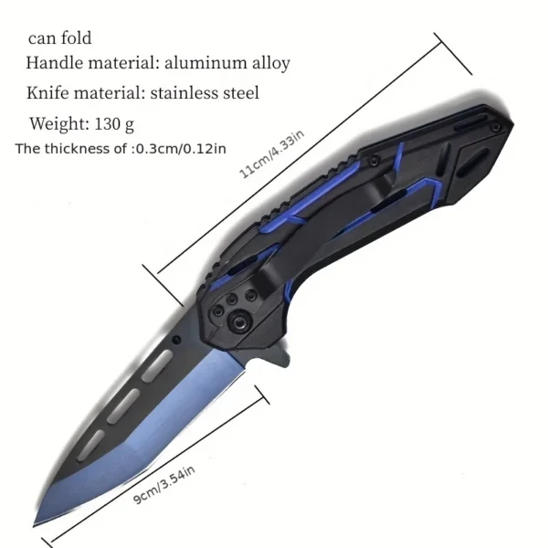 1pc Stainless steel outdoor folding knife Portable EDC Camping Pocket Fruit Knife Multi purpose cutting knife 3