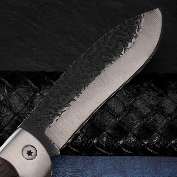 High Hardness Folding Knife Survival Tactical Knife Outdoor Camping Hiking Hunting Pocket Knives Nylon Sheath Self 3