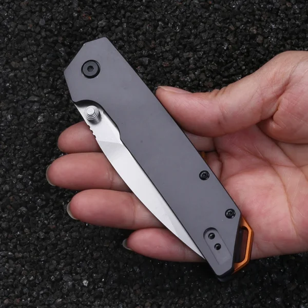 KS 2038 AXIS Foldable D2 Steel Blade Aluminum Alloy Handle Outdoor Fishing Camping Fruit Knife EDC 3