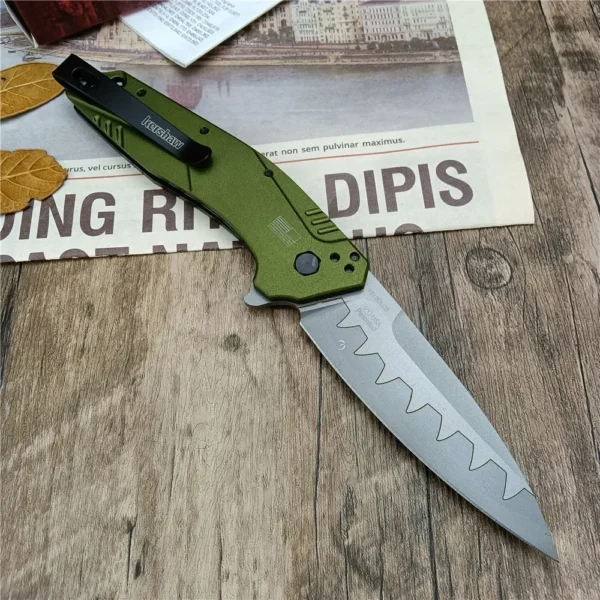 Kershaw 1812 Dividend Folding Pocket Knife 3 Drop Point Blade Outdoor Hunting Camping Survival Mini Knives 2