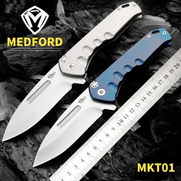 MEDFODR Outdoor Knife D2 Steel quick opening folding knife Fishing camping knife Emergency Tool Fruit knife 1