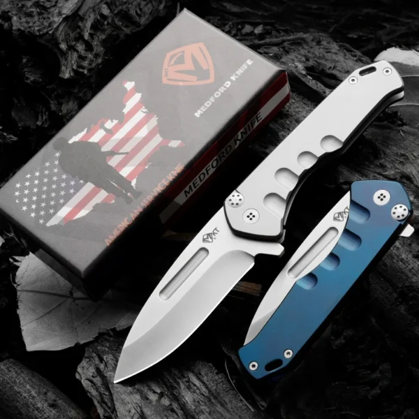 MEDFODR Outdoor Knife D2 Steel quick opening folding knife Fishing camping knife Emergency Tool Fruit knife 3