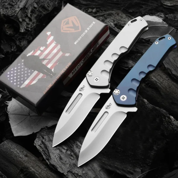 MEDFODR Outdoor Knife D2 Steel quick opening folding knife Fishing camping knife Emergency Tool Fruit knife 4