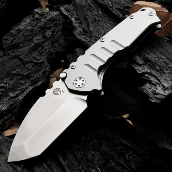 MKT D2 Steel Heavy duty folding knife Emergency rescue tool Camping hunting knife Sharp fruit knife 3