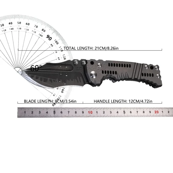 Miller Bros BIsdes T 1 Fruit Knife Z Wear A8 Steel Blade 60HRC Hardness TC4 Titanium 5