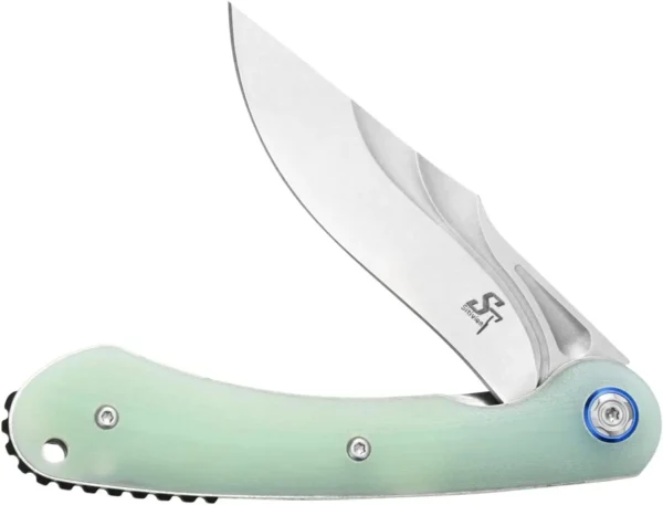 Sitivien ST146 Folding Knife 14C28N Steel Blade G10 Micarta Handle Pocket EDC Knife for Home Tool 3