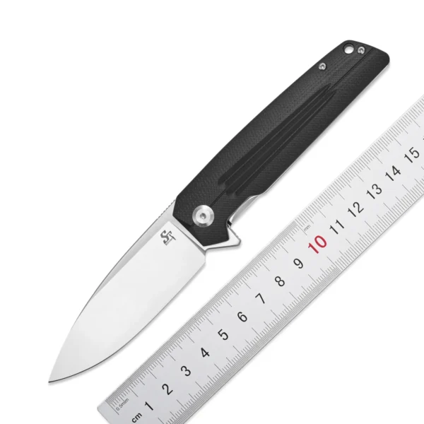 Sitivien ST152 Folding Pocket Knife K110 Steel Blade G10 Micarta Handle EDC Tool Knife for Outdoor 1