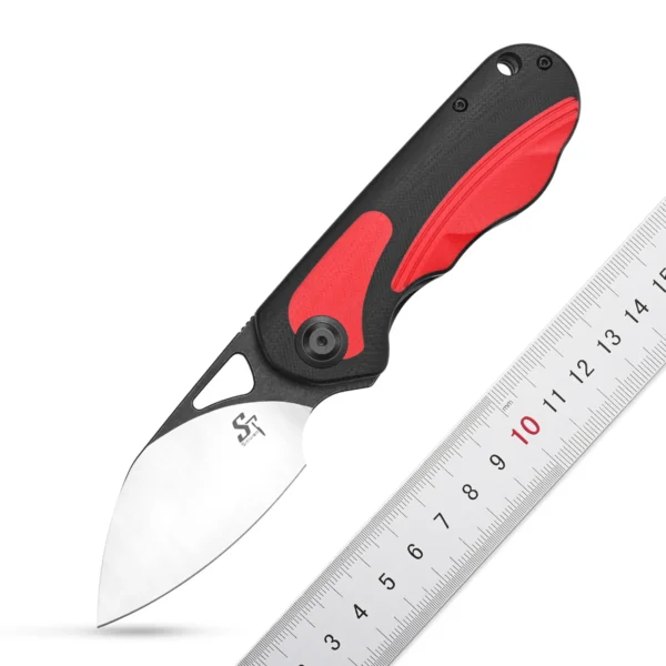 Sitivien ST156 Pocket Folding Knife Sandvik 14C28N Steel Blade G10 Micarta Handle EDC Tool Knifes for 1