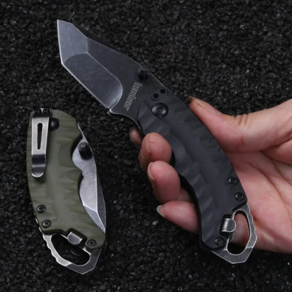 8Cr13Mov Kershaw 8750 Mini Pocket Folding Knife Army Combat Knife Camping Survival Practical EDC Cutting Multi 1