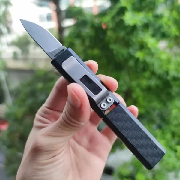 Carbon brazed EDC knife for outdoor survival equipment emergency tools military tactical pocket knife high quality 4