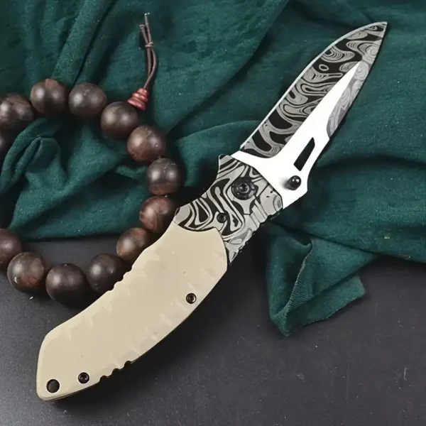 Home fruit peel folding fruit knife Outdoor high hardness camping knife knife multi functional portable knife 3