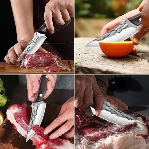 Kitchen Chef Knife 5Cr15 Forged Stainless Steel Bone Chopping Meat Cleaver Vegetables Slicing Butcher Knife Chicken 2