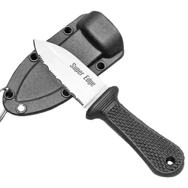 Mengoing Super Edge Steel MINI Outdoor Camping Necklace Knife Survival Pocket Multi Tool with ABS Sheath