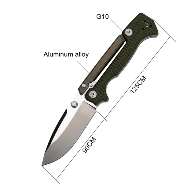 New Style AD15 Folding Knife G10 Aluminum Or Titanium Handle Outdoor Camping Hunting Fishing Survival Tactical 1