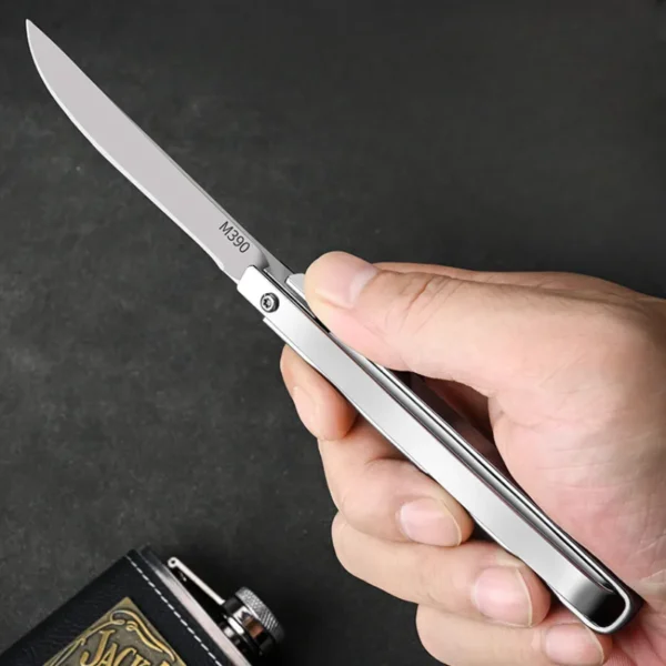 PLYS mechanical folding knife household fruit knife outdoor high hardness portable small knife 3