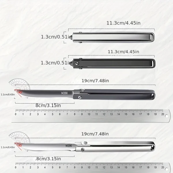 PLYS mechanical folding knife household fruit knife outdoor high hardness portable small knife 5