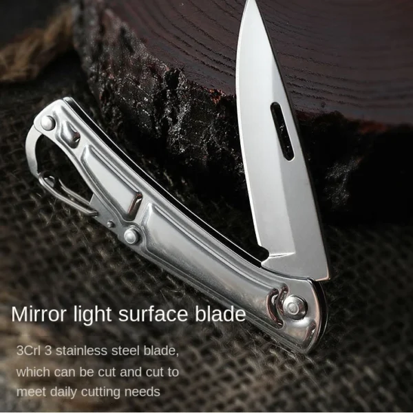 Pocket Fruit Knife Stainless Steel Folding outdoor Knife with Non slip Handle for Kitchen Accessories 3