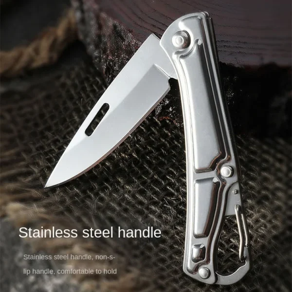 Pocket Fruit Knife Stainless Steel Folding outdoor Knife with Non slip Handle for Kitchen Accessories 4
