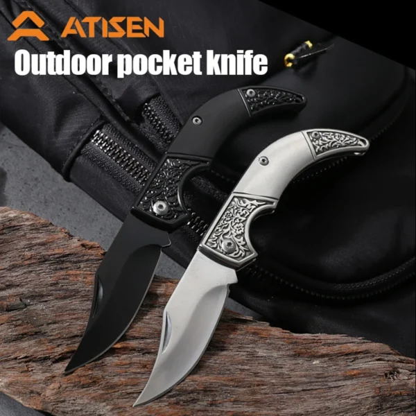 Stainless Steel Folding Knife Fillet Knife fishing boat fishing accessories with PP Handle Easy To Carry 1