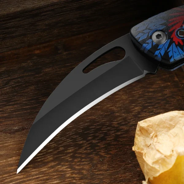 Steel Folding Knife Outdoor Knife Mini Portable Knife Pocket Folding Knife Suitable Outdoor Camping Daily Household 3