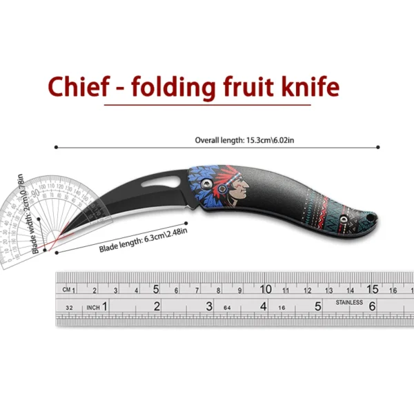 Steel Folding Knife Outdoor Knife Mini Portable Knife Pocket Folding Knife Suitable Outdoor Camping Daily Household 5