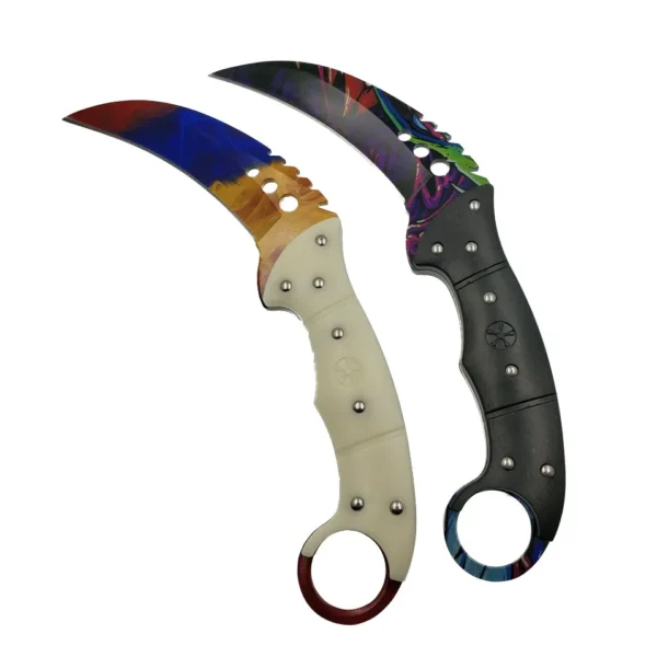 Swayboo Doppler Cs Go Talon Knife Fade Counter Strike Black Tactical Camping Fixed Blade Outdoor Knife