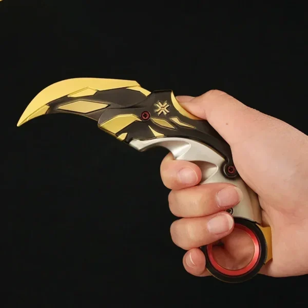 Valorant Karambit Prime Reaver Metal Weapon Uncut 16cm Game Balisong Peripherals Tactical Militery Samurai Toys Knife 2