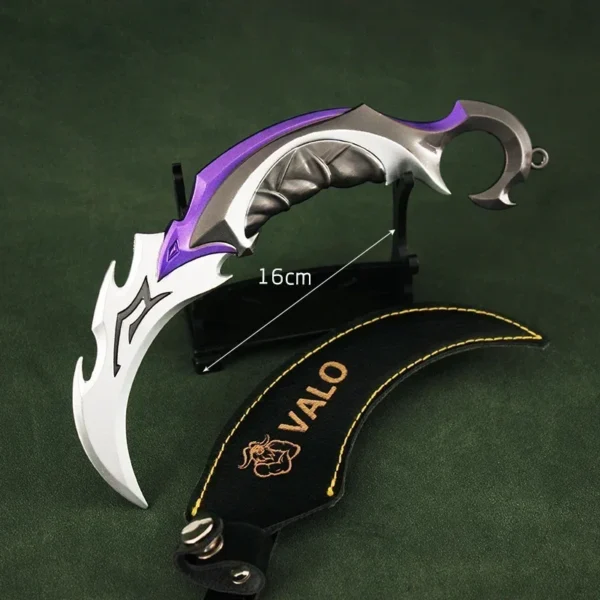 Valorant Karambit Prime Reaver Metal Weapon Uncut 16cm Game Balisong Peripherals Tactical Militery Samurai Toys Knife 4