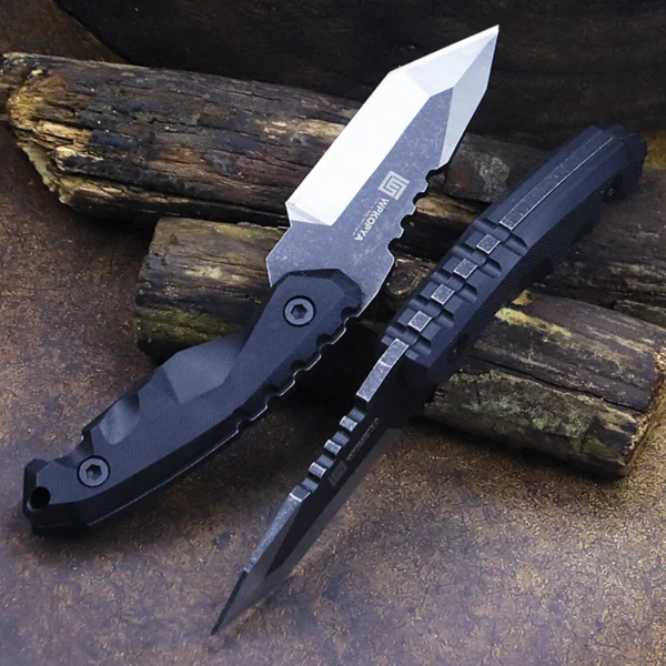 WPKOPYA U S A WZD 002 Fixed Tactical Knife with Sheath Suitable for Outdoor Hiking Fishing 4