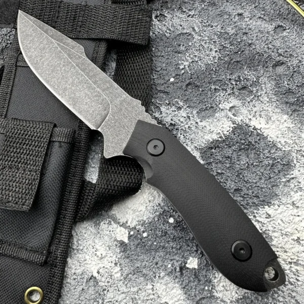 1pc Outdoor high hardness cutter EDC portable fixed blade with sheath suitable for camping hiking survival 1