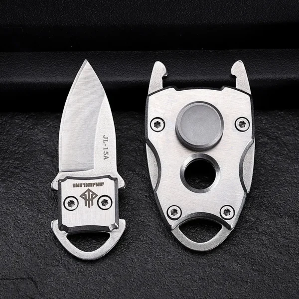 2in1 Fidget Spinner Knife EDC Outdoor Folding Knife Mini Carry on Pocket High Hardness Self defense 5