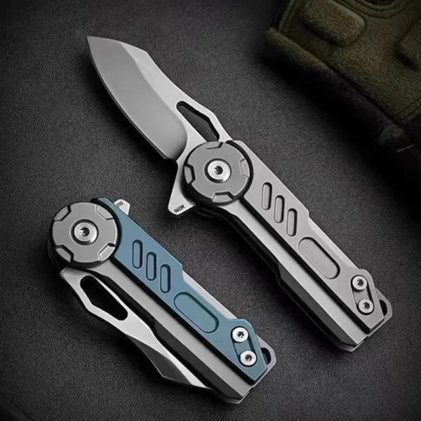 Caressolove Mini M390 Folding Knife EDC Portable Keychain Pendant Pocket Knife Express Unpacking Box Cutter Small 1