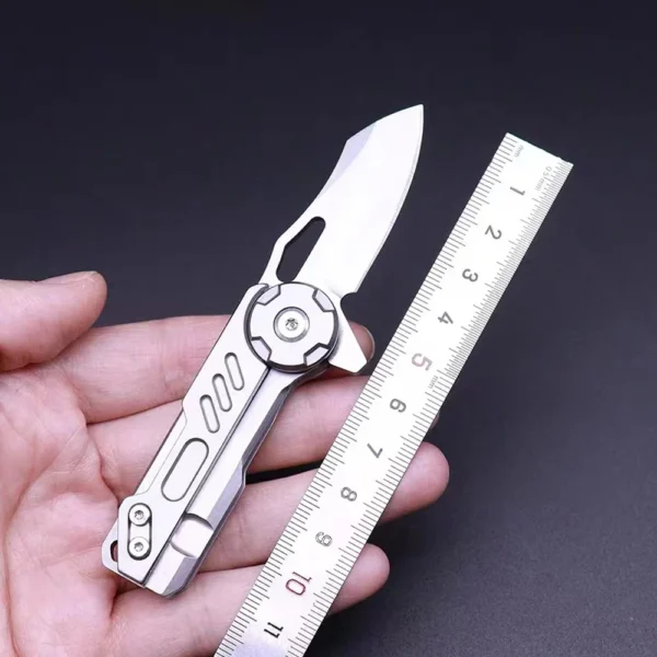 Caressolove Mini M390 Folding Knife EDC Portable Keychain Pendant Pocket Knife Express Unpacking Box Cutter Small 4