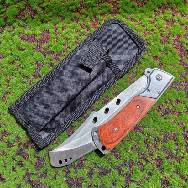 Folding Knife Stainless Steel Camping Tactical Knife Car Defense Outdoor High Hardness Sharp Pocket Knife 5