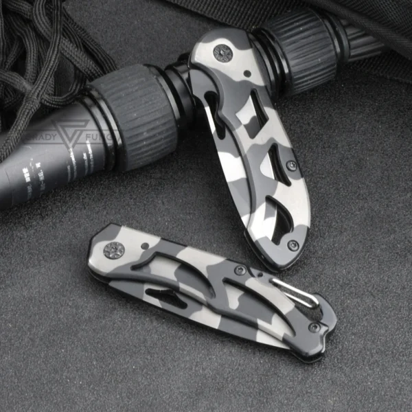 GradyFung Brand Folding Knife Stainless Steel Blade Small Pocket Knife for EDC Camping Utility KeyChain Hand 5