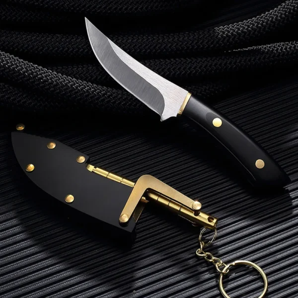 Mechanical Knife Sleeve Fixed Blade Knife Mini Portable Fruit Meat Pocket Knife Outdoor Camping Survival Gadgets 3