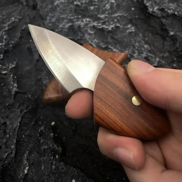 Mini Self Defense Wooden Pocket Knife High Hardness Sharp Blades Camping Tourist Knife Portable Survival Gadgets 2