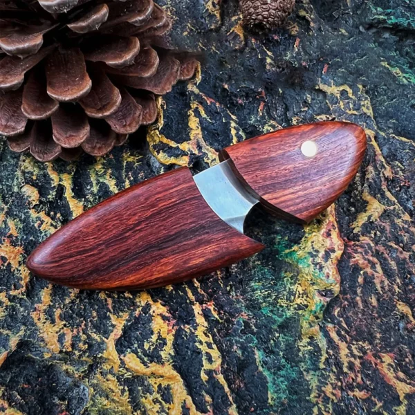 Mini Self Defense Wooden Pocket Knife High Hardness Sharp Blades Camping Tourist Knife Portable Survival Gadgets 5
