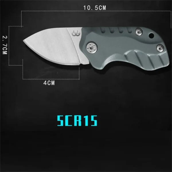 Outdoor Tactical Folding Knife 5CR15 Blade Edc Self Defense Hunting Pocket Knives Keychain knife 1