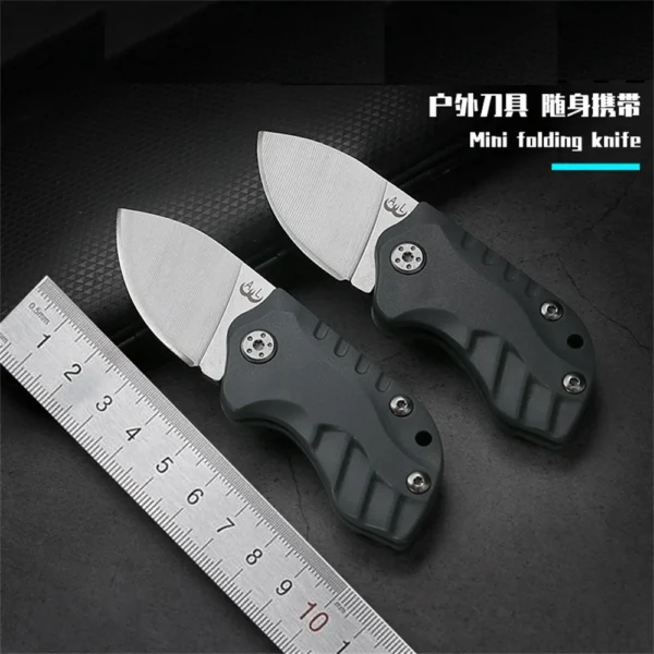 Outdoor Tactical Folding Knife 5CR15 Blade Edc Self Defense Hunting Pocket Knives Keychain knife 2