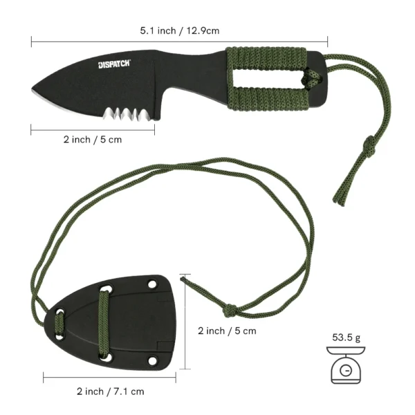 Mini Fixed Blade Knife Survival Hunting Camping Knife with Sheath for Tactical Outdoor EDC Tool 1