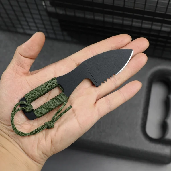 Mini Fixed Blade Knife Survival Hunting Camping Knife with Sheath for Tactical Outdoor EDC Tool 4