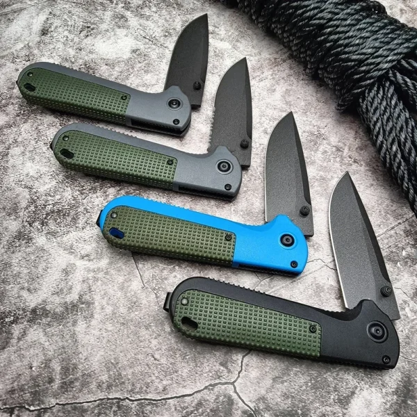 430BK Redoubt Folding Knife Survival Knife D2 Blade G10 Handle Outdoor Camping Multi purpose Hunting Tool 1