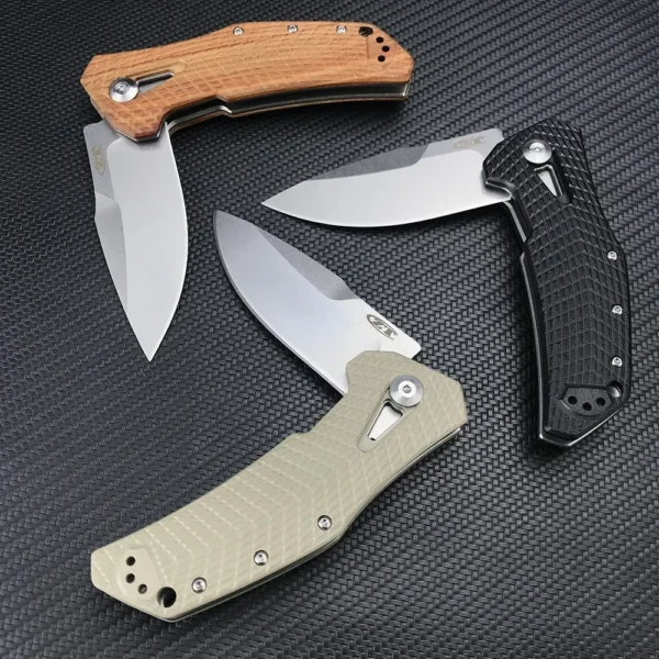 8Cr13Mov Blade Tactical Hunting Jackknife ZT 0308 Outdoor Rescue Survival Camping Tool Folding Pocket Knife With 1