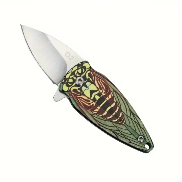 D2 Steel Mini Portable Knife Outdoor Wilderness Survival Folding Knife Multi purpose High Hardness Folding Knife 4