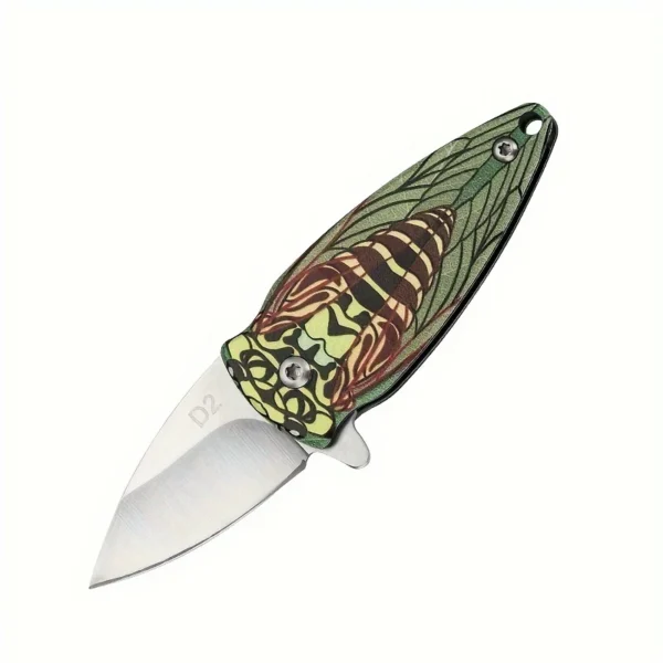 D2 Steel Mini Portable Knife Outdoor Wilderness Survival Folding Knife Multi purpose High Hardness Folding Knife 6