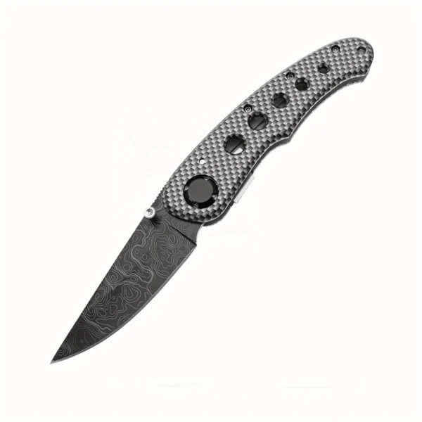 Outdoor multifunctional camouflage carbon fiber patterned folding camping tool jungle army knife box opener 4